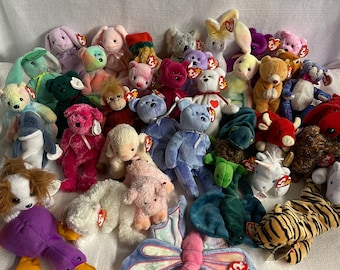 Retired TY Beanie Babies see description and pick your beanie    E