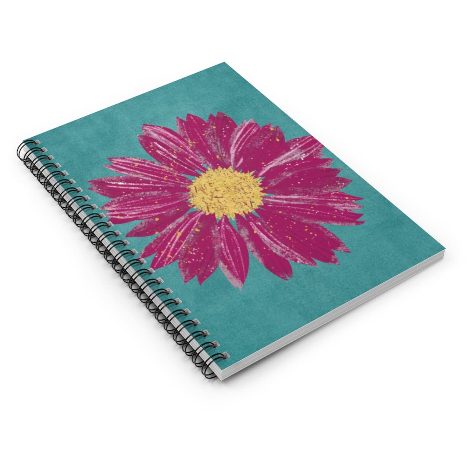 Floral Art Spiral Notebook Journal Diary Ruled Line 6x8 Etsy