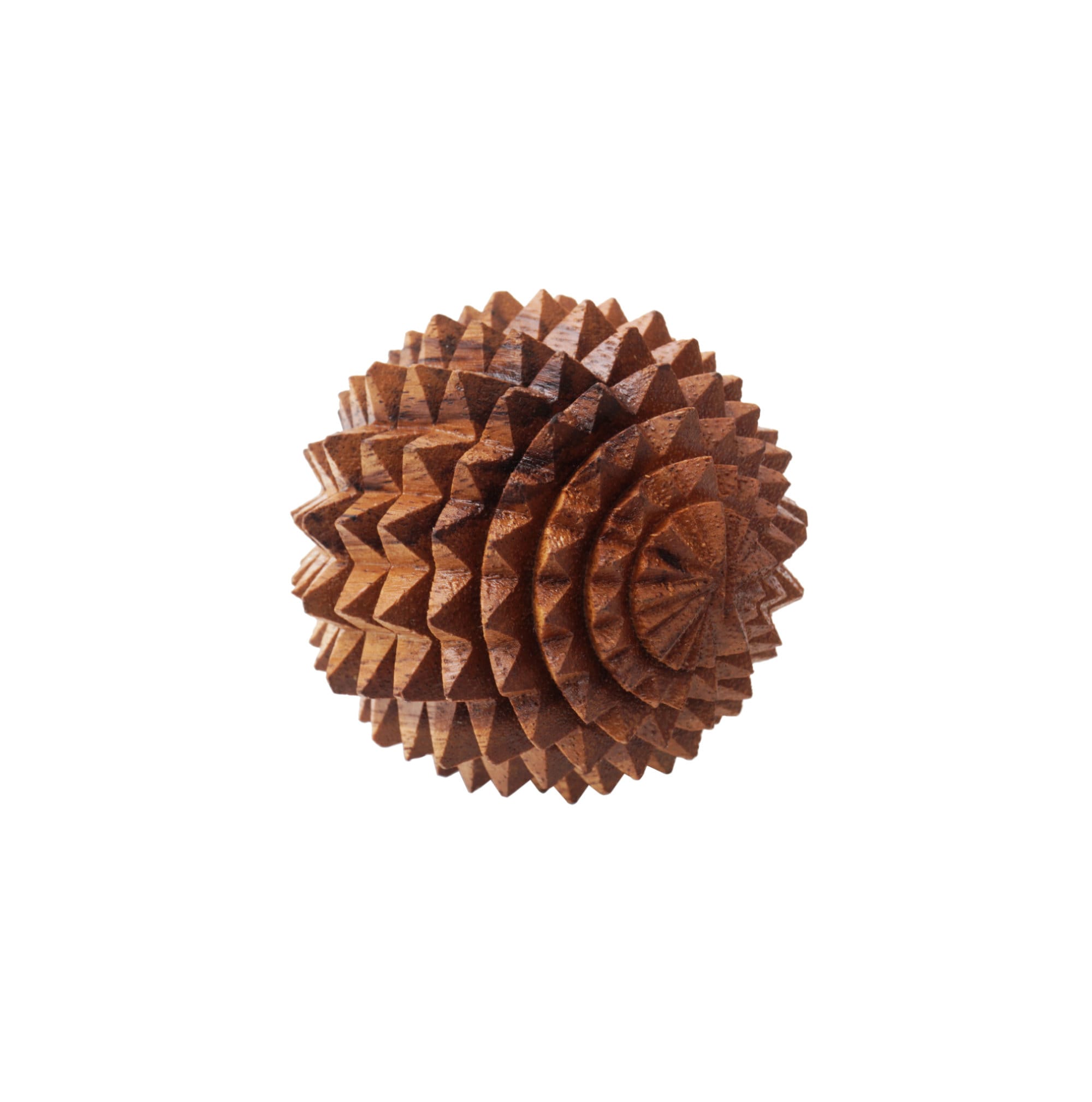 Moondragon Wooden Spiky Massage Ball Hand Massager, Stress Ball for