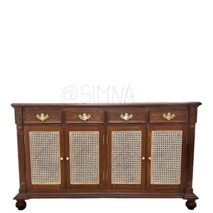 Victorian inspired Sideboard,credenza,cansole,storage cabinet Handicraft in solid teak