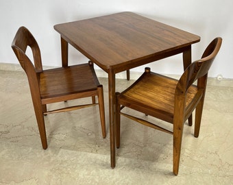 Solid teak breakfast table Handcrafted In india
