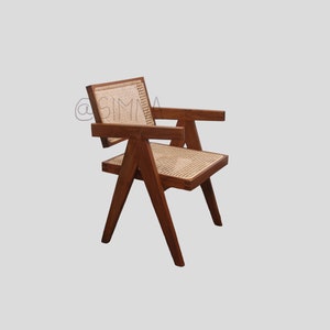 Teak PJ(pierre jeanneret)high quality floating back chair handmade in india
