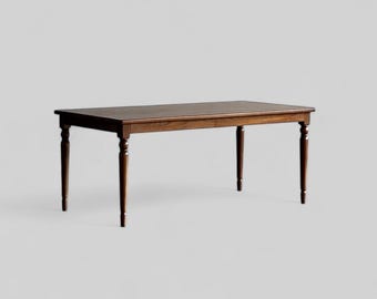 Grande tavolo da pranzo in teak massello, artigianato in India