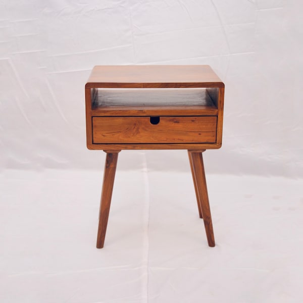 Mid Century Teak Bedside Etsy