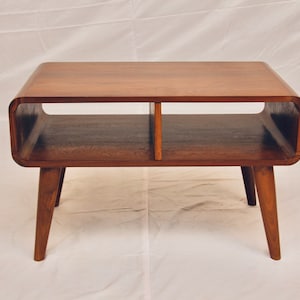 Solid Teak mid-century coffee table Handcrafted in India