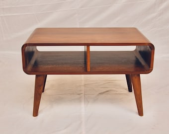 Solid Teak mid-century coffee table Handcrafted in India