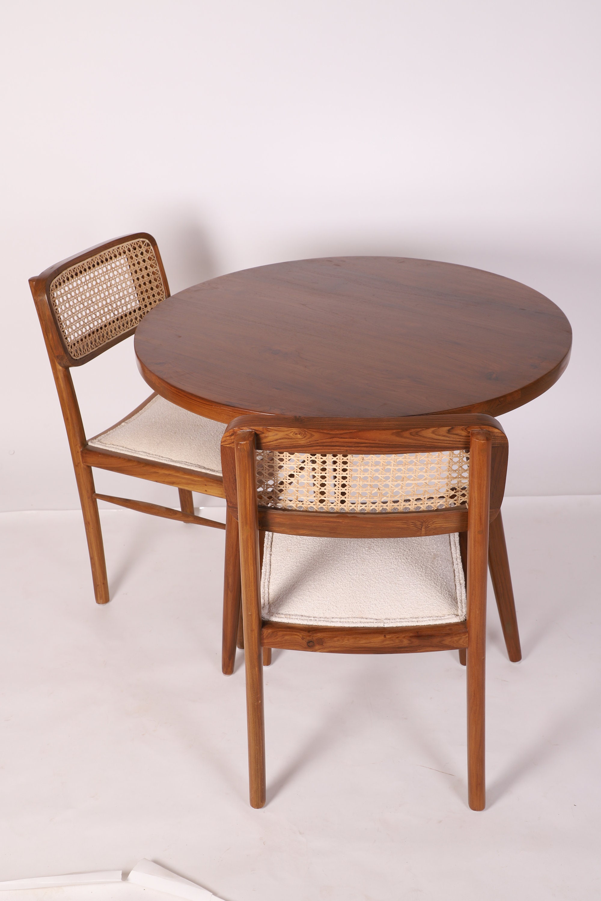 Round Dining Table,kitchen Table,made of Solid Teak Handcrafted in ...