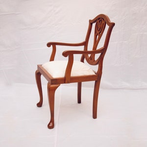 Teak Anne style Armchair Handcrafted in India