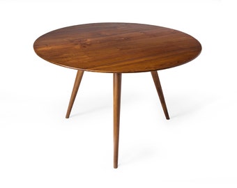 Mid century round dining table,kitchen table,breakfast table handcrafted in Solid teak
