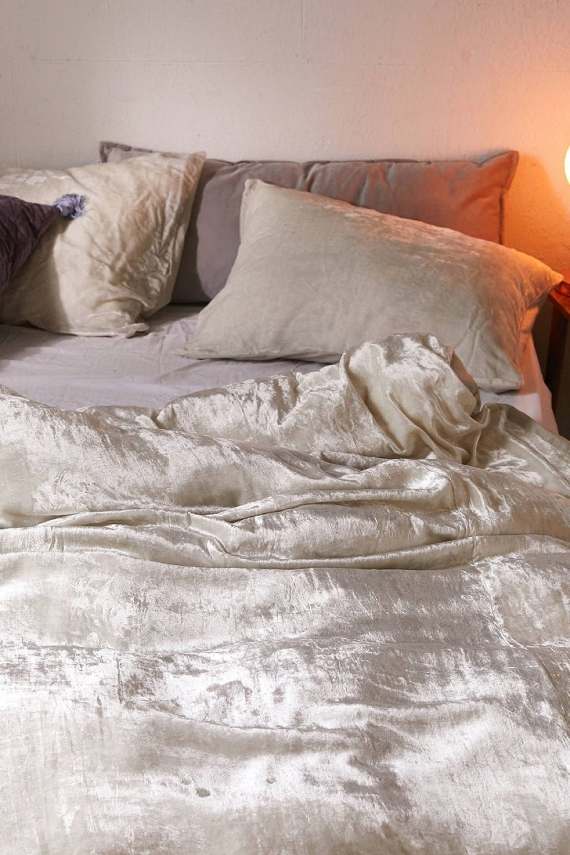 Ivory Velvet Duvet Cover Comforter Cover Full UO Bedding Etsy