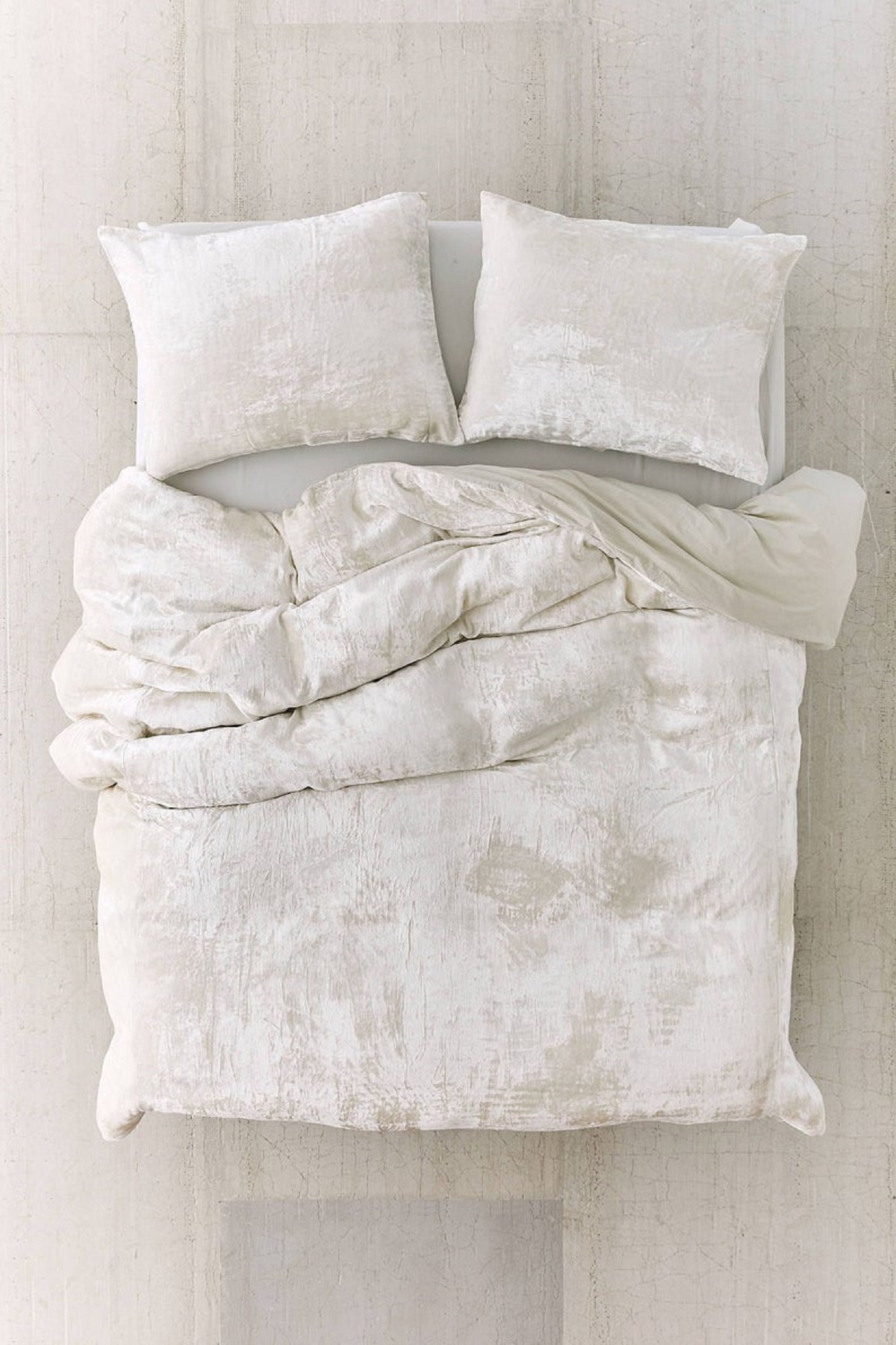 Ivory Velvet Duvet Cover Comforter Cover Full UO Bedding Etsy