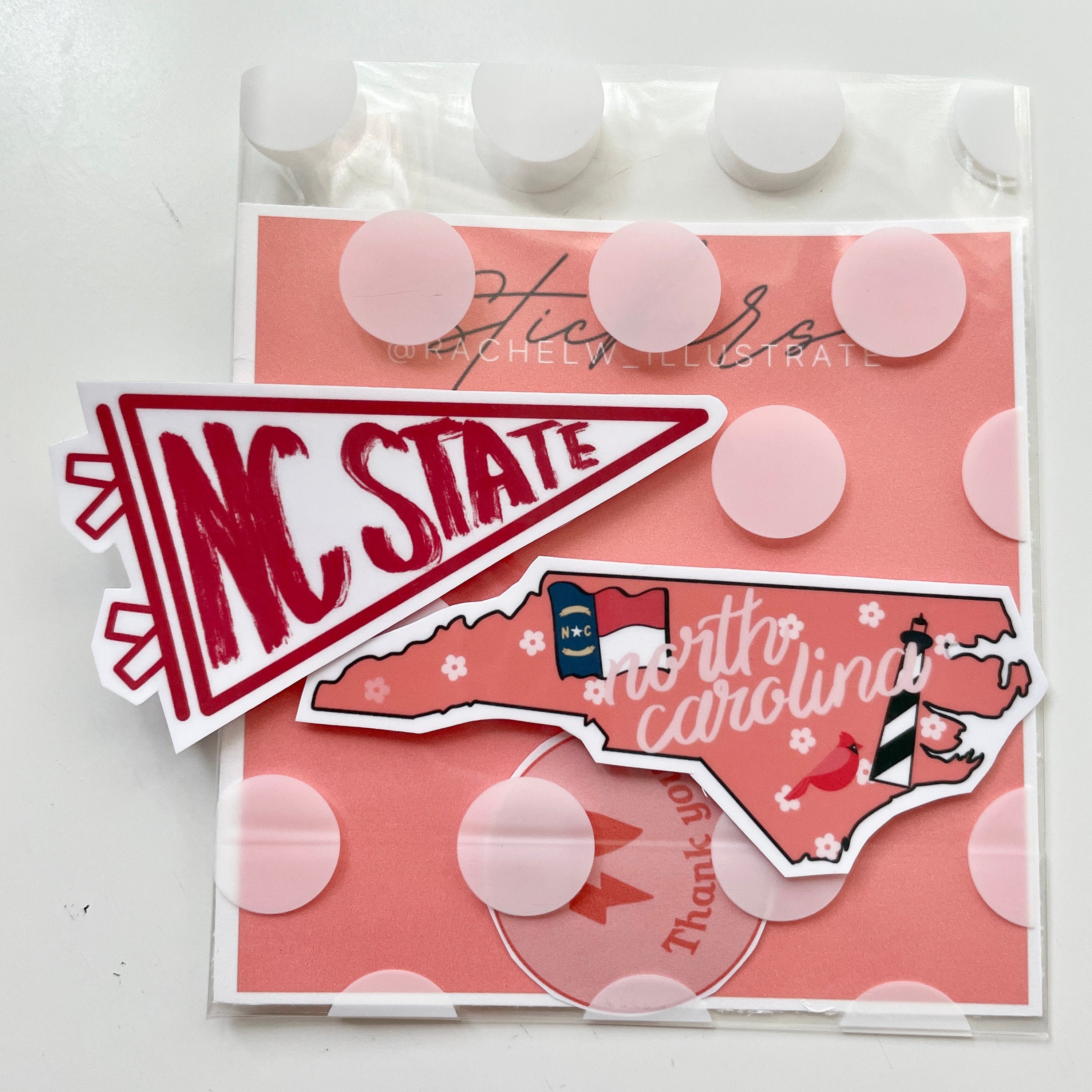 North Carolina Stickers NC State Etsy