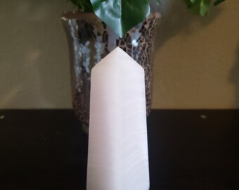 Pink Calcite Tower: Divine Feminine Energy
