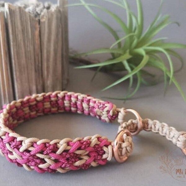 Dog collar Paracord braided "ELLA" in desired size and many colors