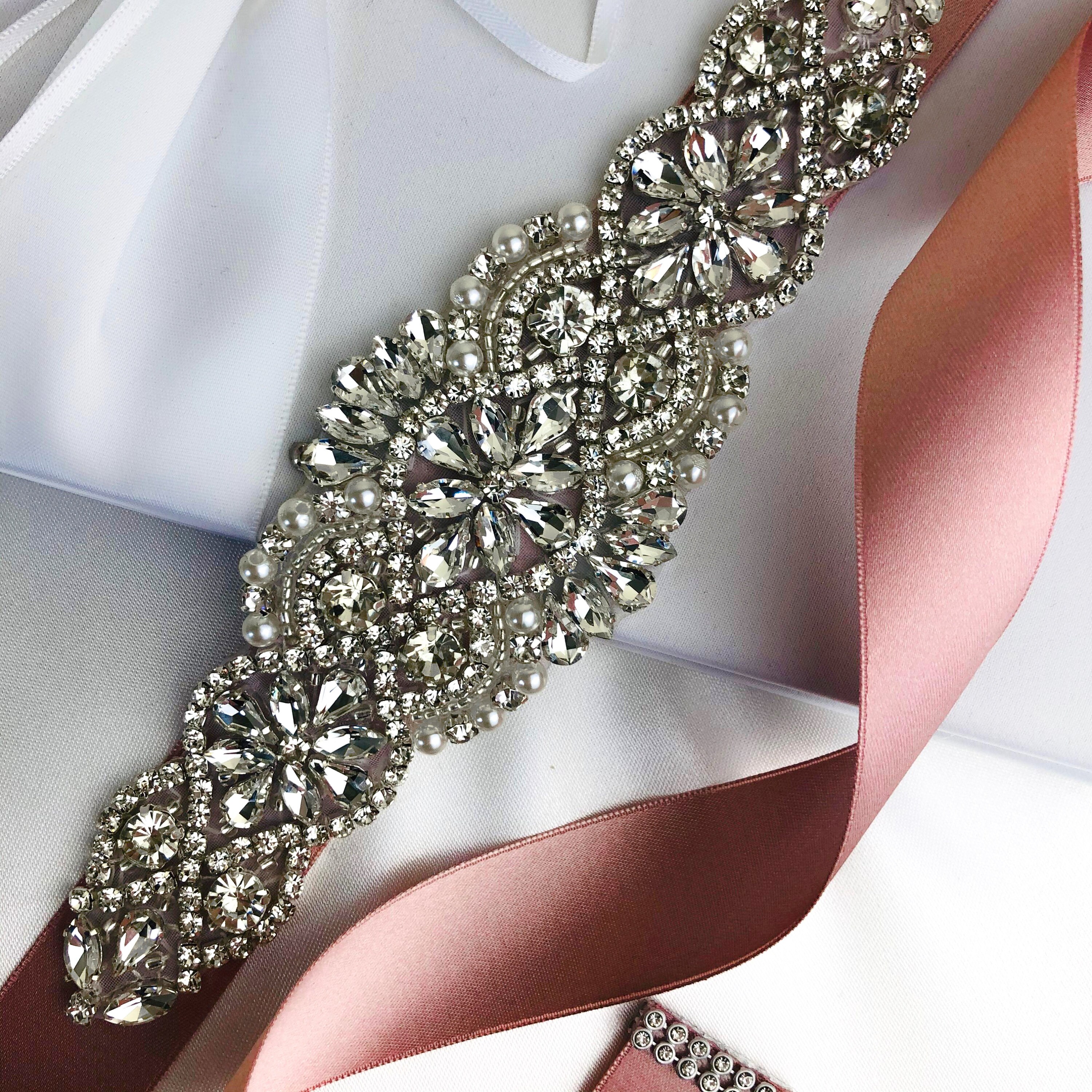 Blush Pink Wedding Belt Wedding Dress Belt Bridal Belt Prom Etsy