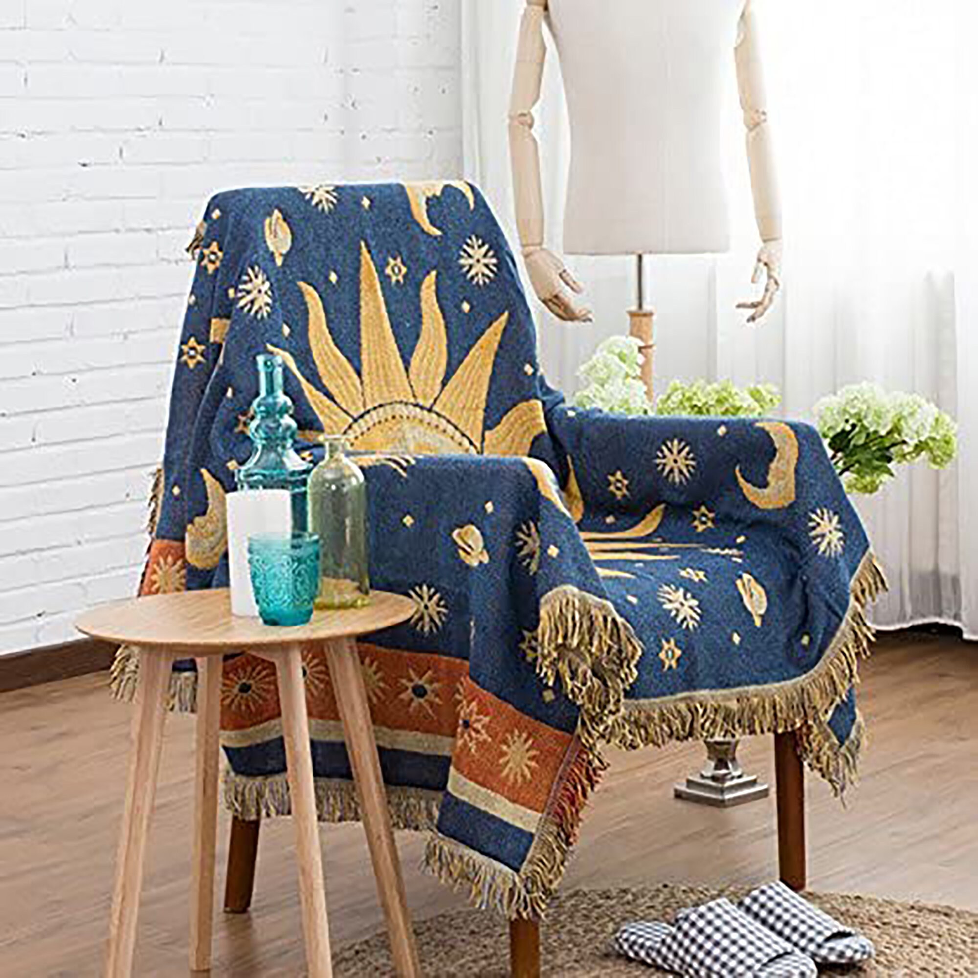 Bohemian Throw Blanket Woven Throw Blanket Sofa Throw Woven Etsy