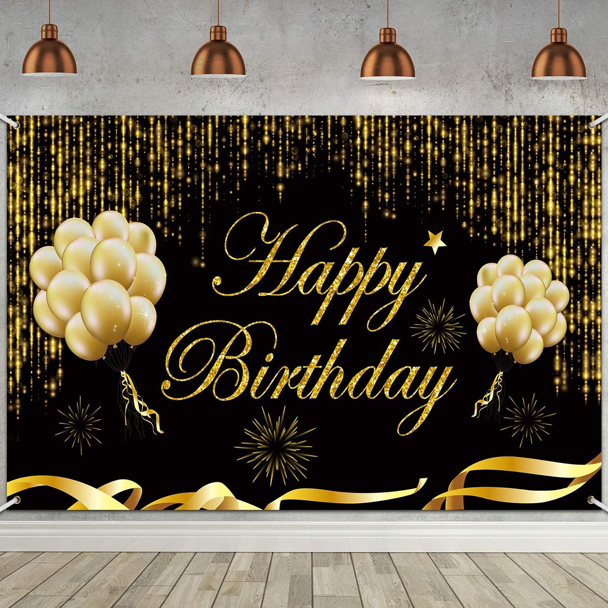 Birthday Party Photo Background Decoration Extra Large Black Etsy