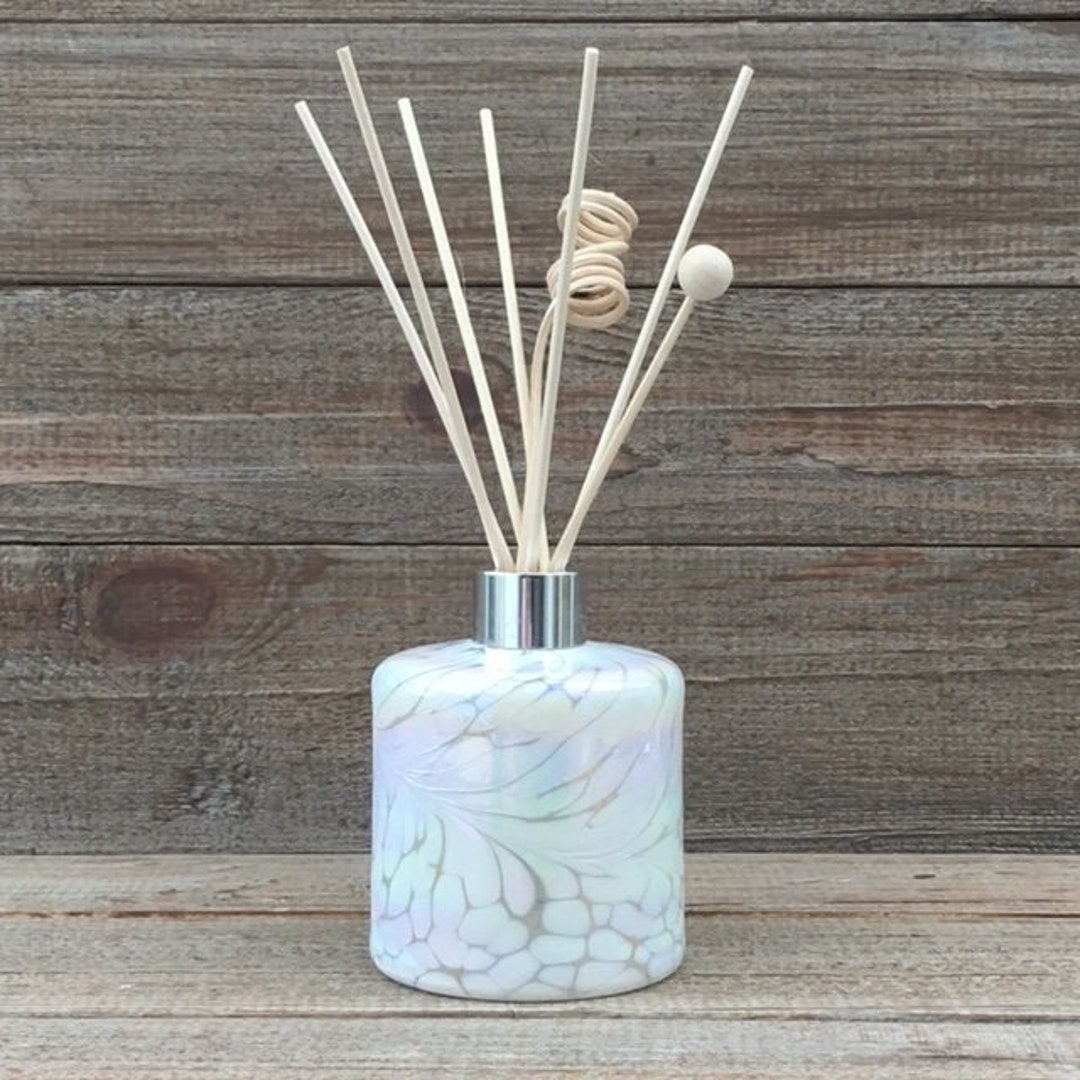 Luxury Mouth Blown Glass Reed Diffuser Set With Handmade Etsy