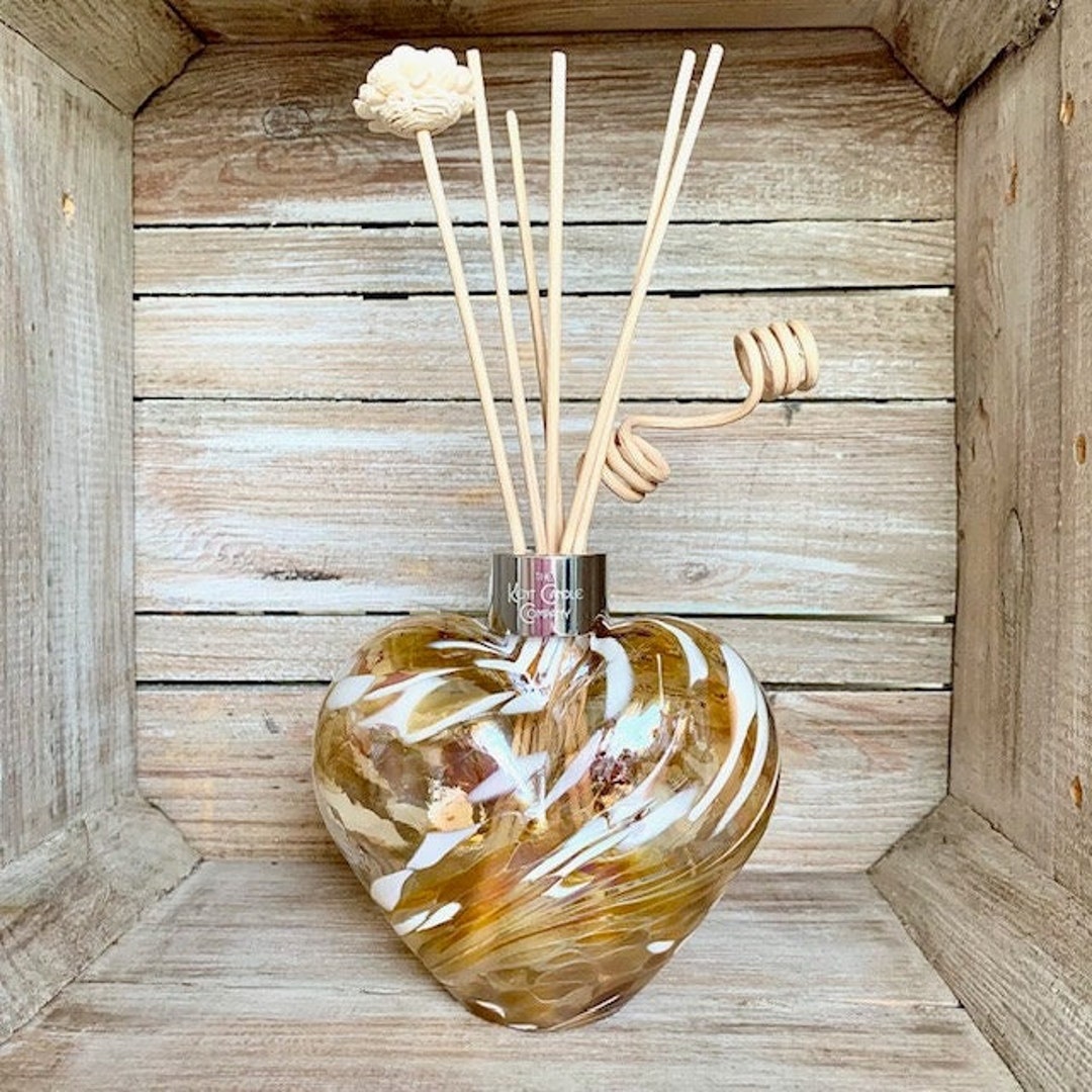 Luxury Mouth Blown Glass Reed Diffuser Set With Handmade Etsy
