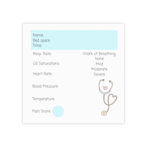 Cute Observation Note Pads for Healthcare Professionals - Post It Notes for Nurses