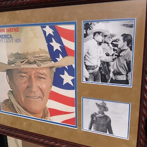 John Wayne Autograph Western Vinyl
