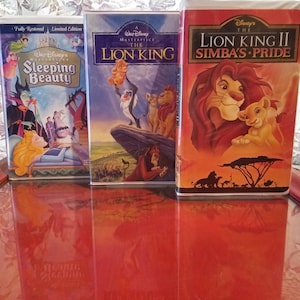 Sleeping Beauty Lady Disney VHS Lion King I & 2