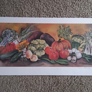Vegetable Garden Brian Jarvi Signed Print
