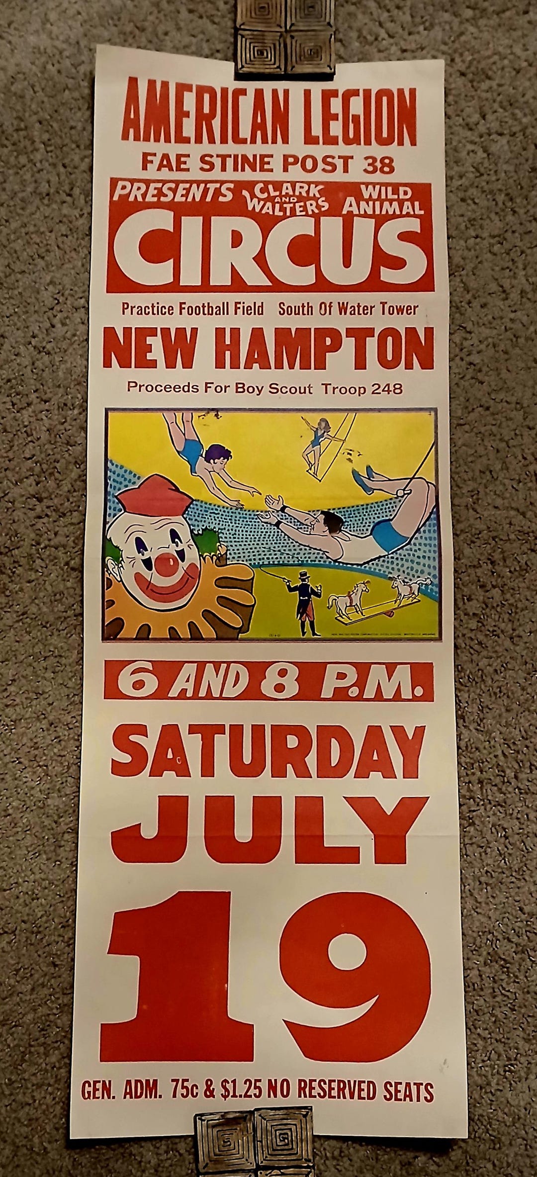 Circus Franzen Bros Iowa Poster 1980's - Etsy