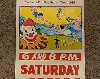 Circus Franzen Bros Iowa Poster 1980's - Etsy