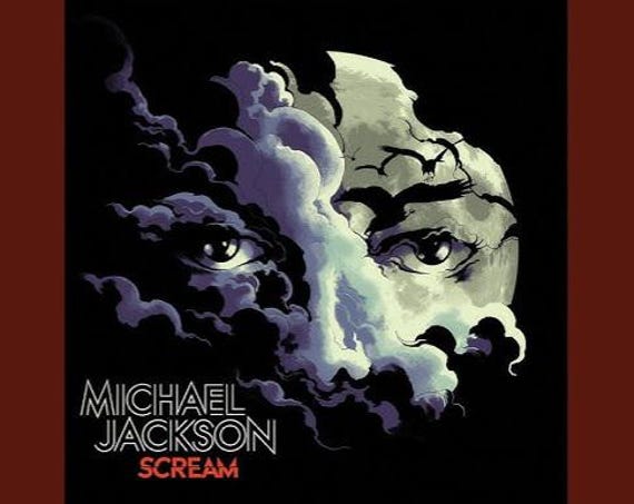 Michael Jackson Scream Rare Music Subway Large Poster Vinyl - Etsy