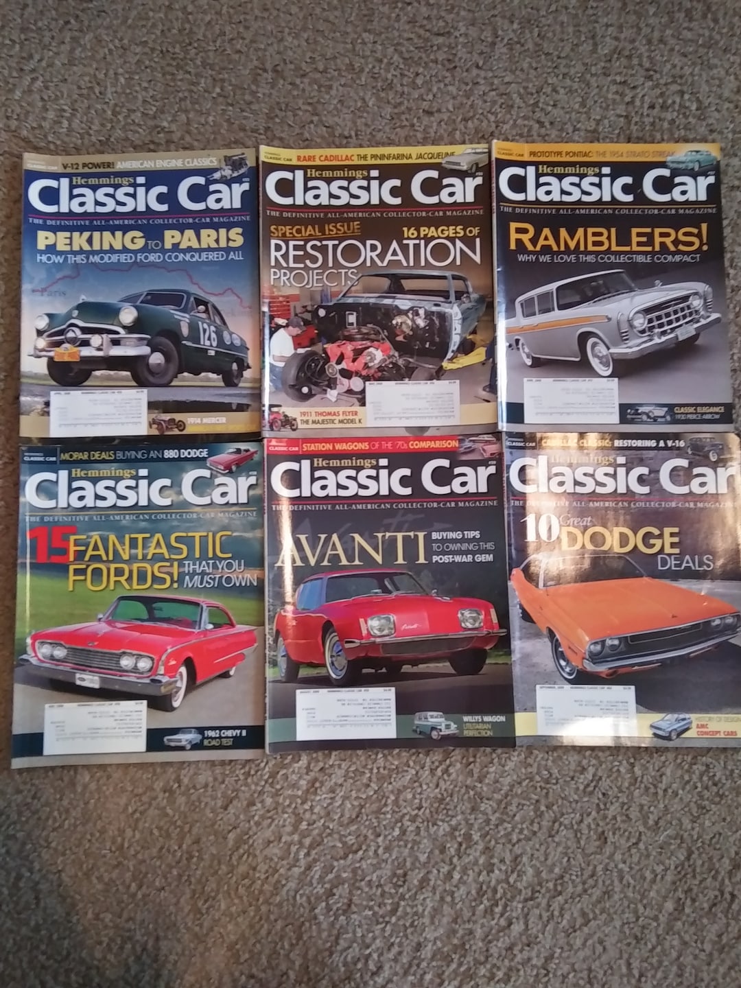 Classic Car Magazines 20092011 Etsy