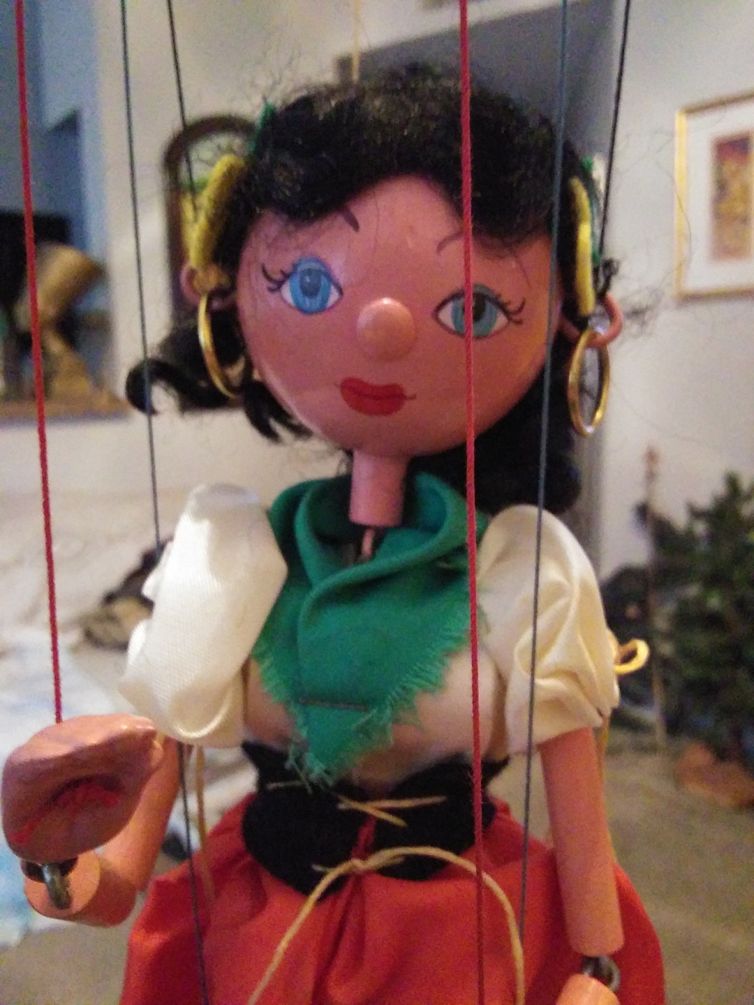 Gypsy Halloween Pelham Puppet Box Etsy