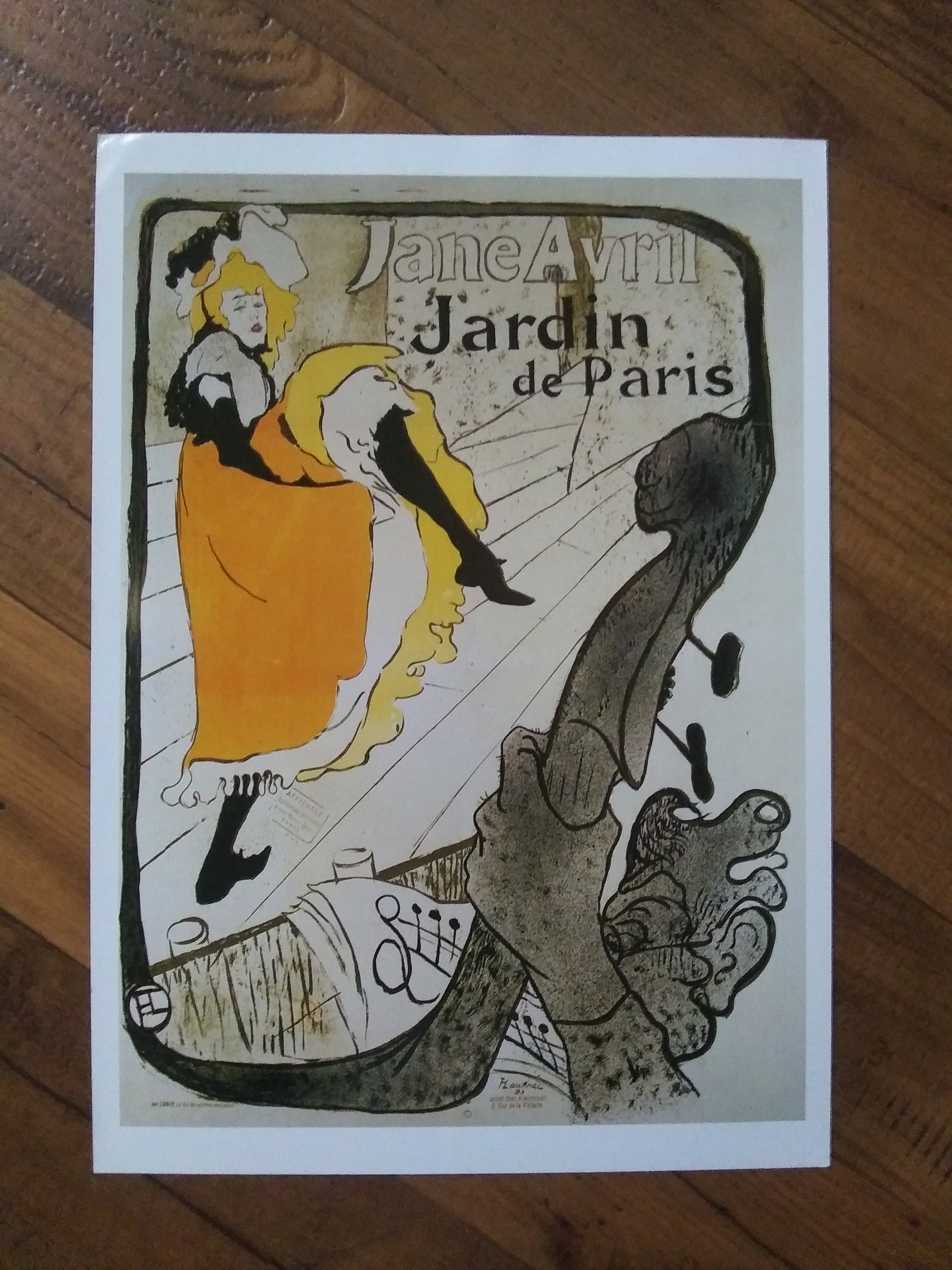 Jardin Paris Jane Avril Poster - Etsy UK