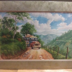 Road to Del Salto Columbia Original Art Signed