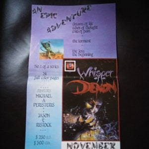 Comic Whisper of a Demon Black Swan Poster