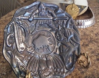 Iceland Signed Bronze Plate Art Object
