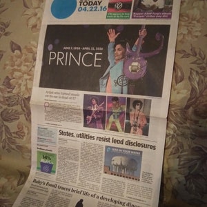 Prince Mutiple Newspapers April 22 2016 & 2015