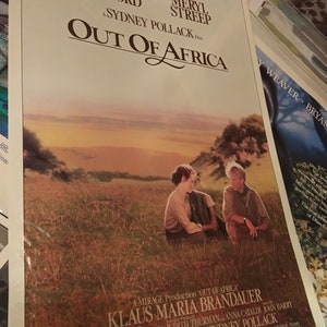 Out of Africa Movie Poster Streep Redford