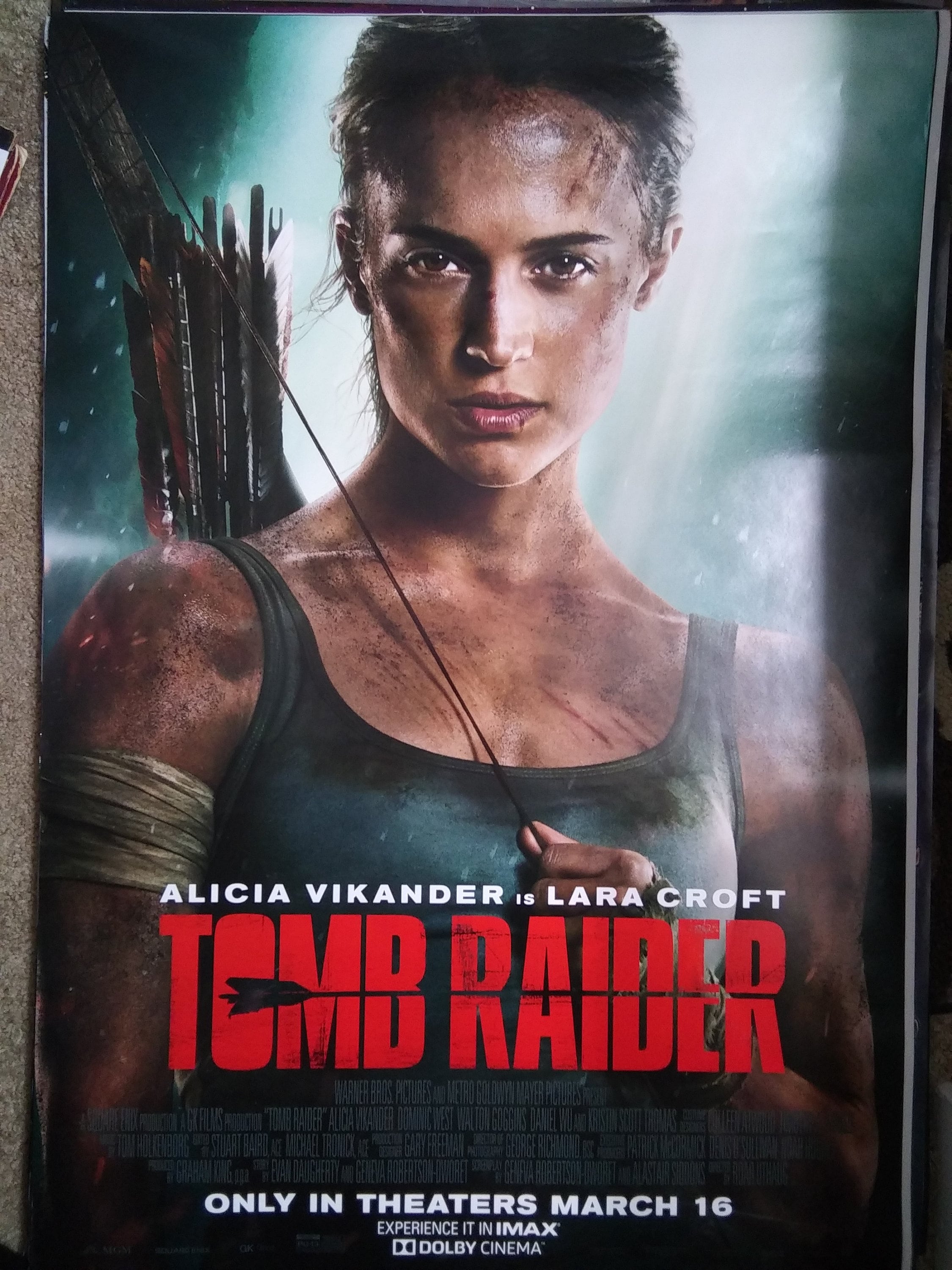 Lara Croft Tomb Raider Movie Poster 2018 Etsy