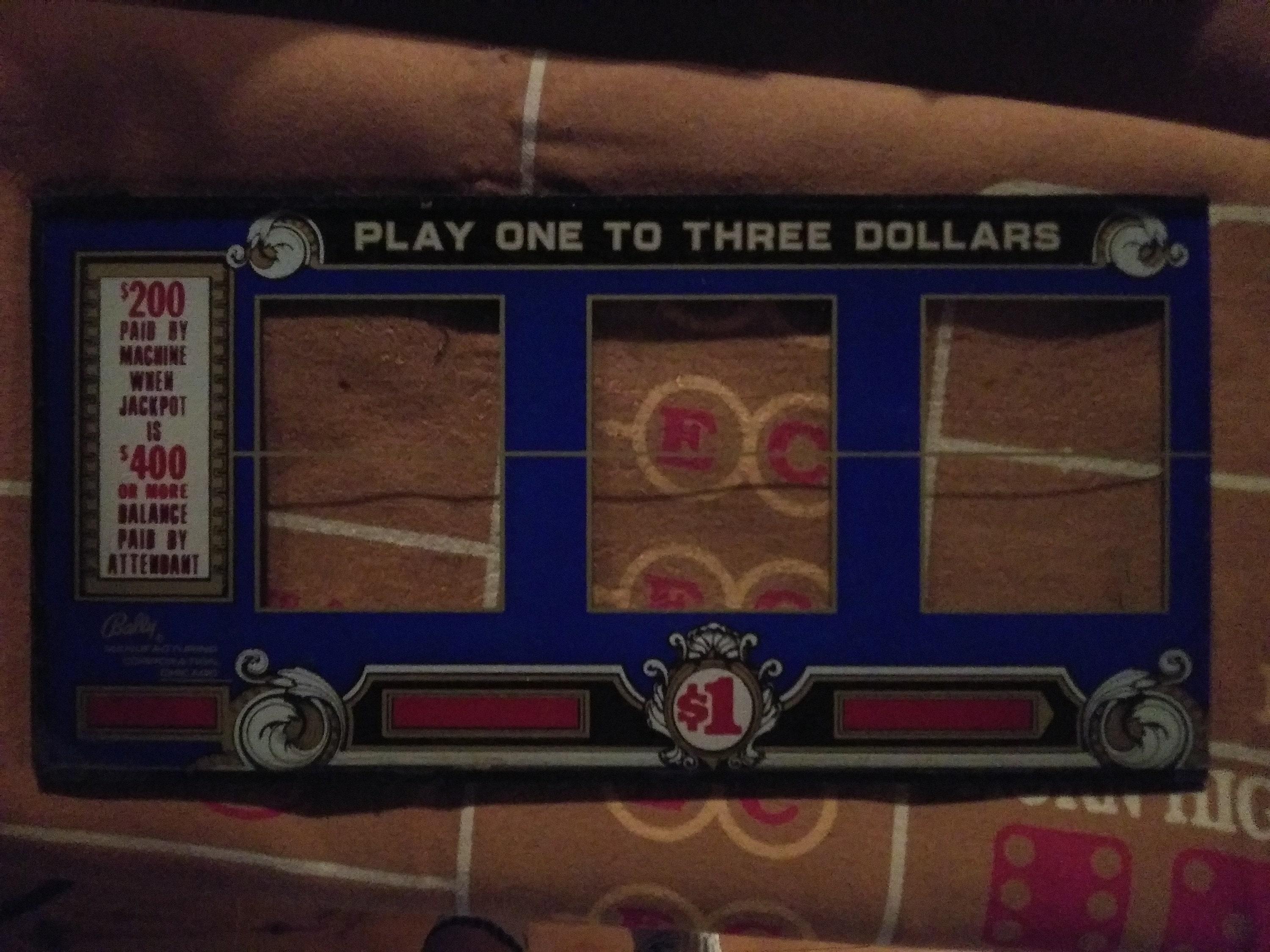 Las Vegas Slot Machine Glass Bally's Etsy