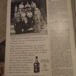 Jack Daniels Distillery Ad 1981 Motortrend