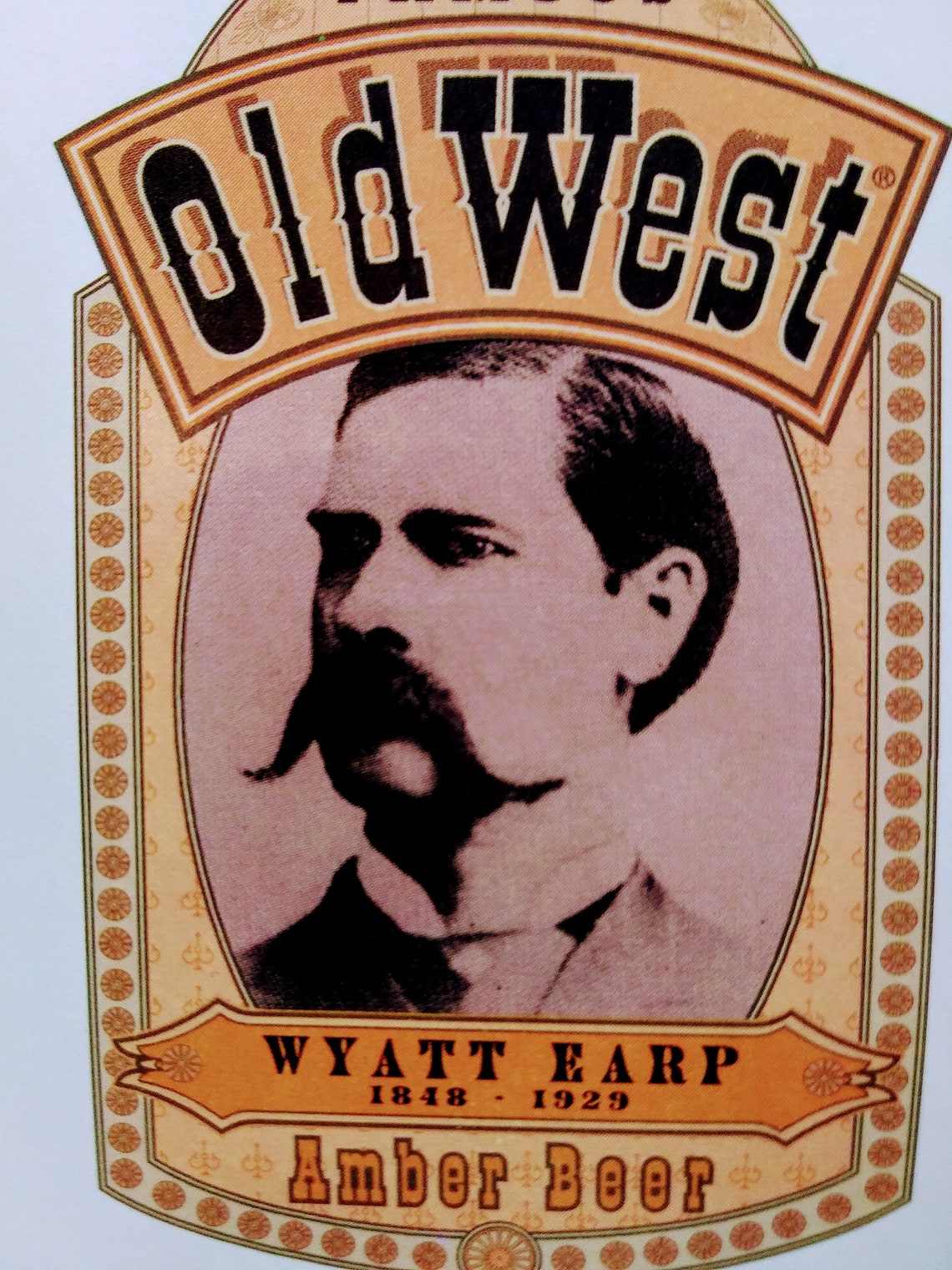 Old West Amber Beer Poster Florida Beer 1992 Etsy