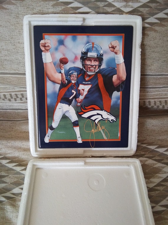 John Elway Denver Broncos Plate 1999