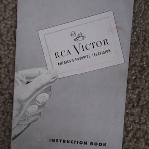 RCA Television Instructional Book 1950&#39;s