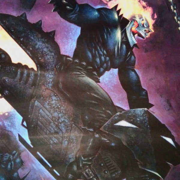 Ghost Rider VI Marvel 1995 Comic Poster