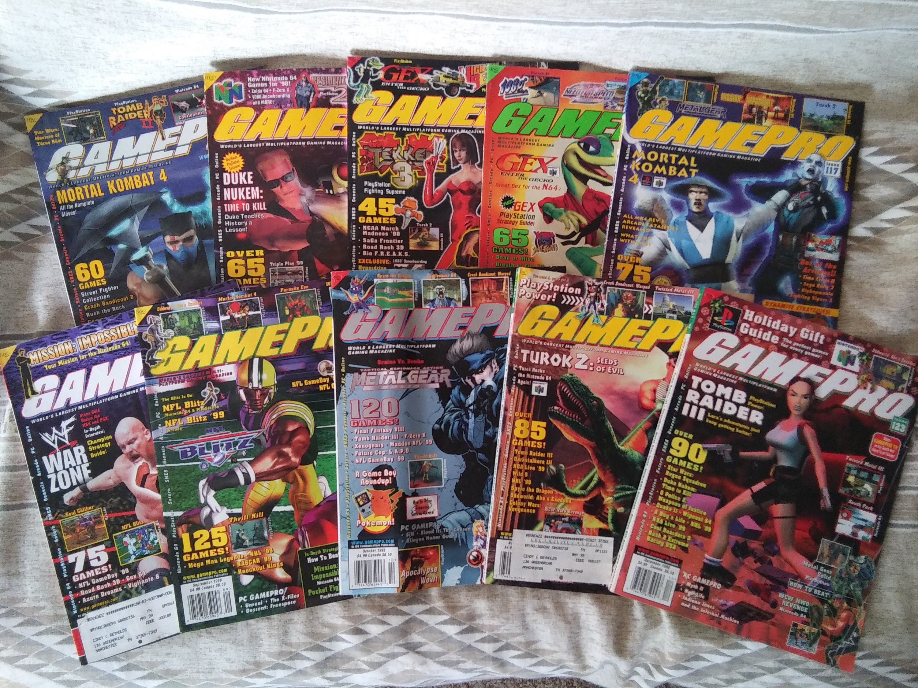Gamepro 1998 Magazines Tomb Raider