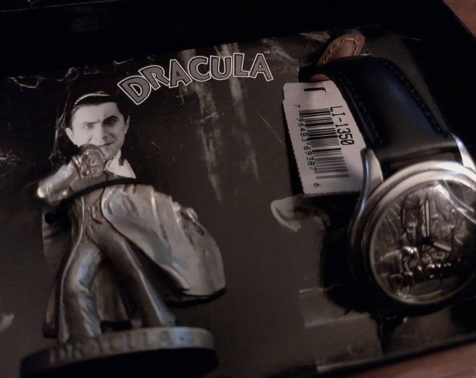 Dracula Bela Lugosi Fossil Watch 1995 Never Used Limited Universal - Etsy