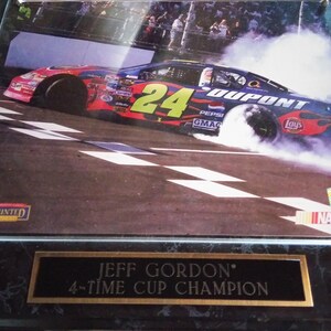 NASCAR Jeff Gordon #24 Racing Plaque
