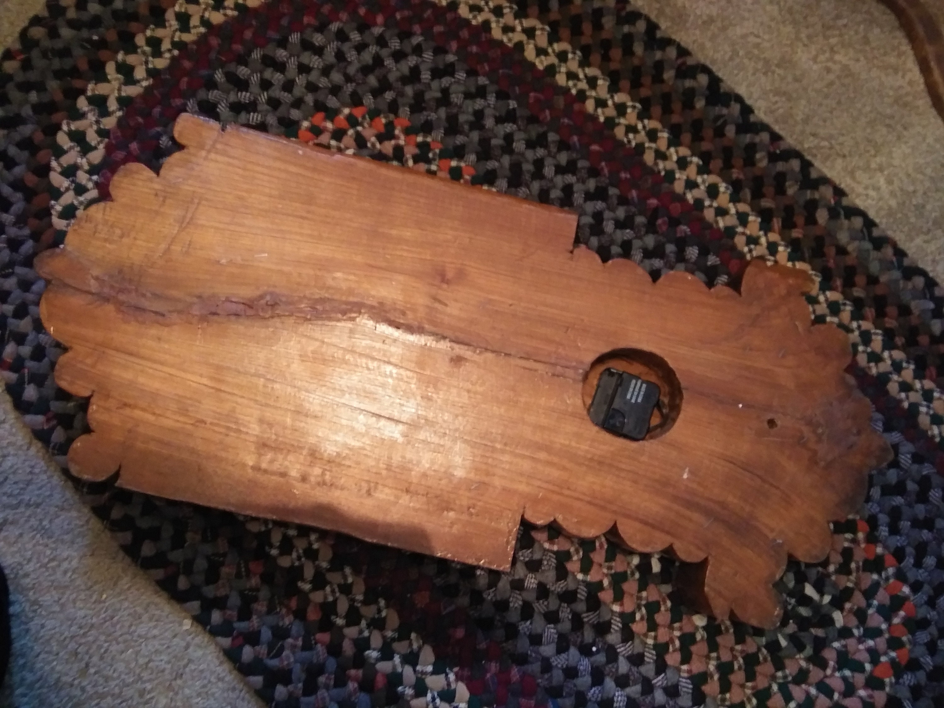 象の彫刻が施された木製時計 - Etsy 日本