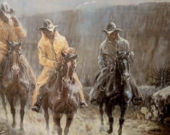 G Harvey Korsar Kanjonen Texas 1975 Litografi Signerad